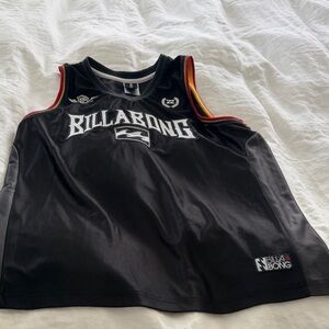 Billabong Hawaii Black Men’s Sleeveless Jersey with Green, Red & Yellow Trim